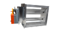 Rectangular Shutter Air Flow Dampers with Power-Open/Power-Close Motor